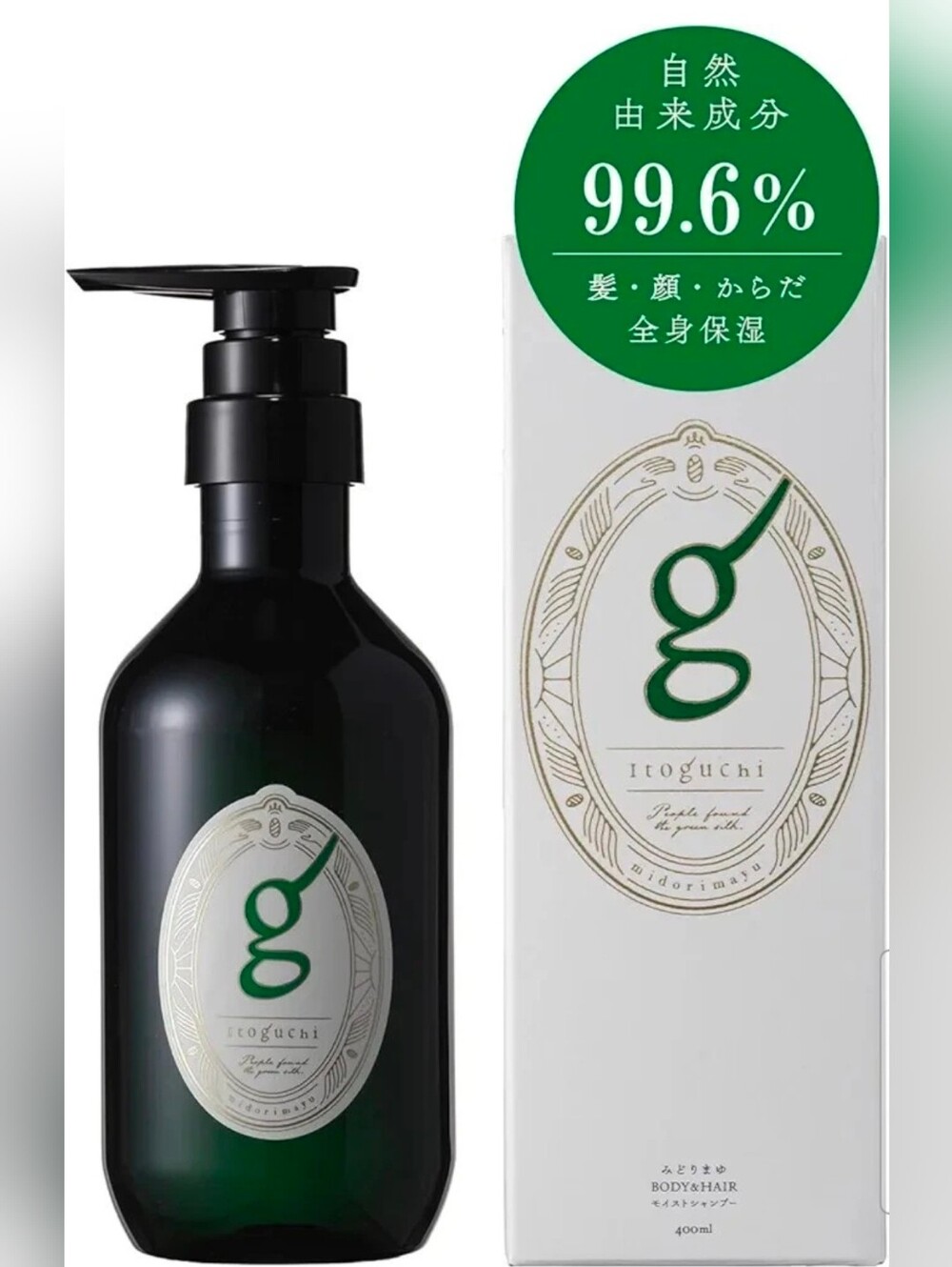 Itoguchi Midori Mayu Body & Hair Moisturizing Shampoo 400 ml made in Japan NEW